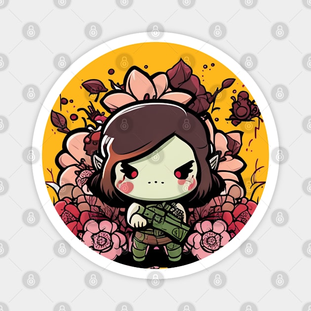 Flowery Jill Magnet by mafiatees.intl